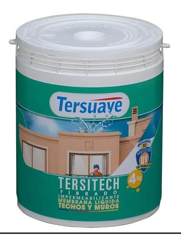 Tersuave Tersitech Fibrado Membrana Acrílica Líquida Para Techos 1kg