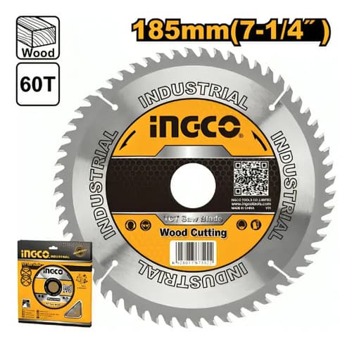 Disco Madera 7 1/4 P Sierra Circular Ingco Tsb118513 Plateado