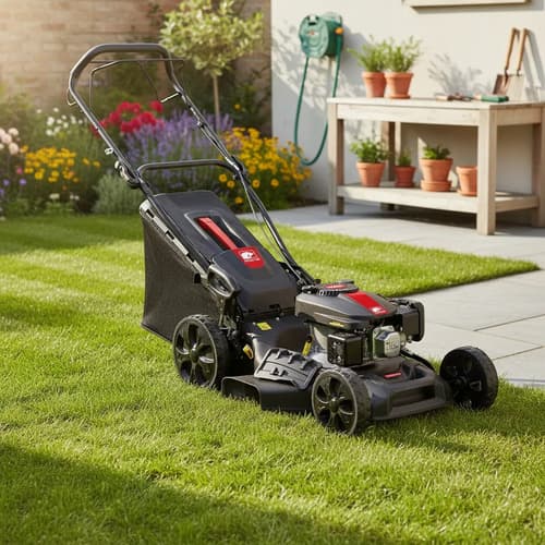 Cortadora De Cesped 6hp 21  Autopropulsada Equus Rojo