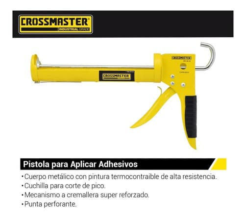 Sellador De Silicona Crossmaster Para Interior Y Exterior