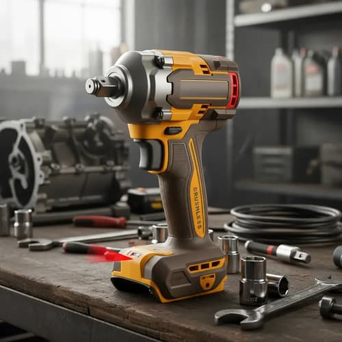 Llave De Impacto 400nm P20s S/bat-carg Ingco Ciwli20401 Color Amarillo Frecuencia 50/60hz
