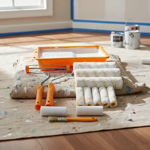 Set Kit Rodillo Pintura + Bandeja 14 En 1 Ingco Hktcb862302
