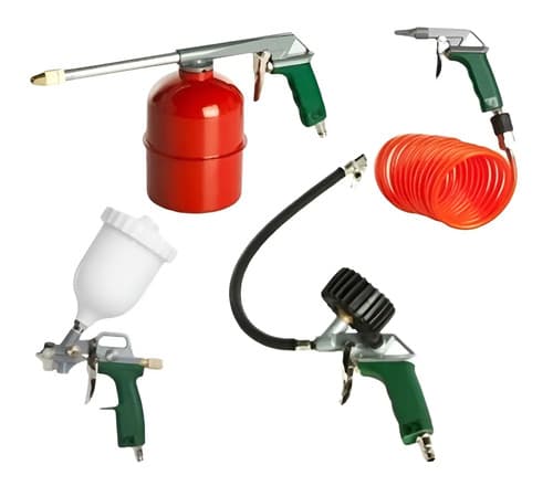 Kit Montana Para Compresor 5 Piezas Color Azul