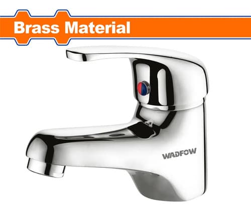 Griferia Canilla Monocomando Lavatorio Baño Metalica Vanitor Plateado Brillante