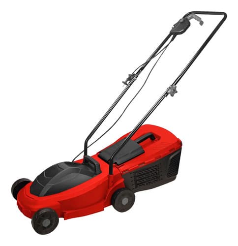 Cortadora De Césped Nappo Eléctrica + Bolsa Recolectora 25l Rojo