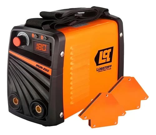 Soldadora Inverter Mma Inversor 180a Anti Stick Lusqtoff Color Naranja Frecuencia 50 Hz/60 Hz Naranja/negro