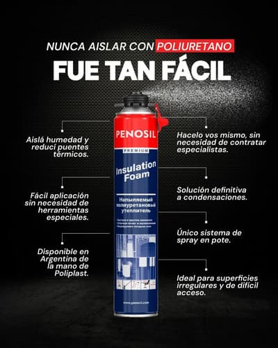 Caja X 12 Penosil Espuma Proyectable Aislacion Termoacustica