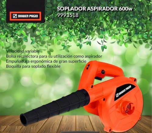 Sopladora Aspiradora Dowen Pagio 9993518 Eléctrica 600w Naranja