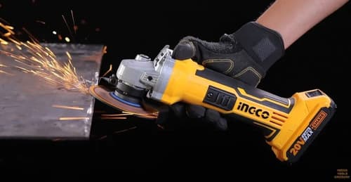 Amoladora Angular Inalámbrica Ingco Industrial Cagli1151 Color Naranja