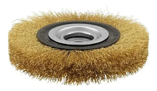 Cepillo Circular Alambre Rizado Ø200 Mm Crossmaster 9980910 Dorado