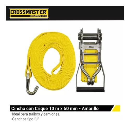 Cinta Sujeta Carga 10mx50mm Catraca Criquet Crossmaster Top