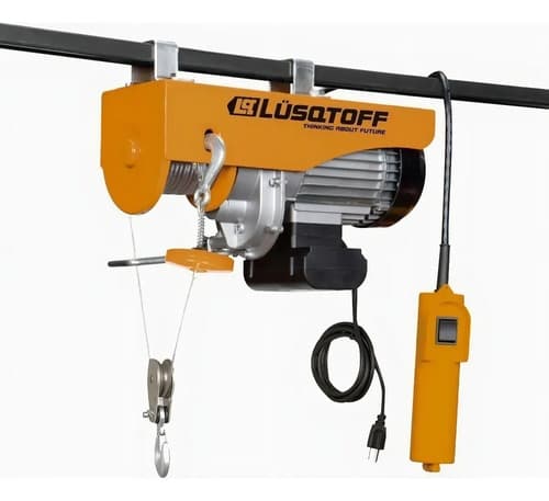 Malacate Aparejo Eléctrico 250/500 Kg 13 Mts Lusqtoff