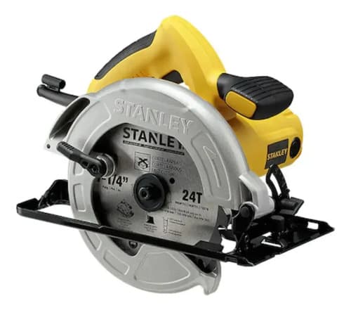 Sierra Circular 7 1/4 1600w Stanley + Lijadora Roto Orbital Amarillo 50hz/60hz