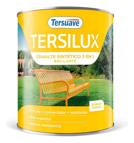 Multipropósito Convertidor Brillante Esmalte Tersuave 1l Color Bermellón