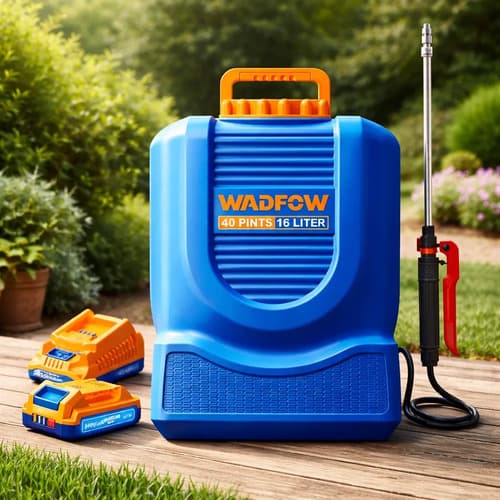 Pulverizador Fumigador Tipo Mochila 5 Bar 16lts 20v Wadfow Azul/naranja