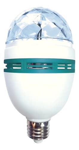 Lámpara Led Bulbo E27 Rgb Giratoria Colores 3w Tbcin Multicolor