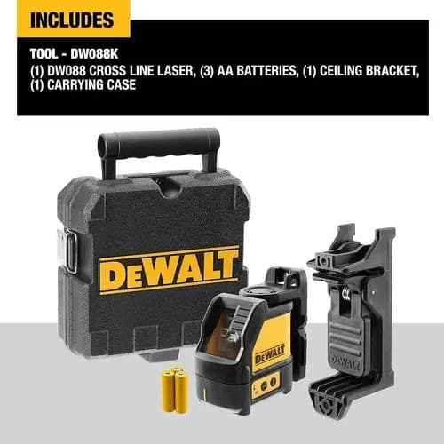Nivel Láser Línea Cruzada 50' (15m) Dewalt Dw088k