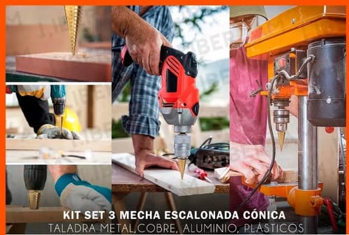 Mecha Cónica Escalonada  Hss  4-12 4-20 4-32mm
