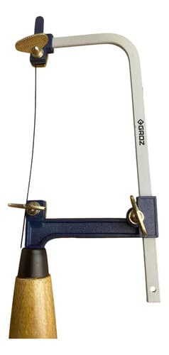 Arco Sierra Calar Groz Ajustable Para Metal Blando Y Joyería Mango Madera