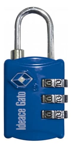 Candado Ideace Tsa Azul Combinación Numérica Equipaje Seguro Viaje
