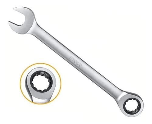Llave Crique Combinada 13 Mm Cr-v Ingco Hcspar131 Gris