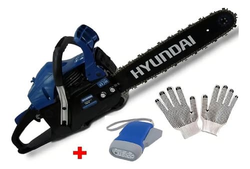 Motosierra Hyundai 2.5 Hp Barra 18 Turbo450 Color Azul