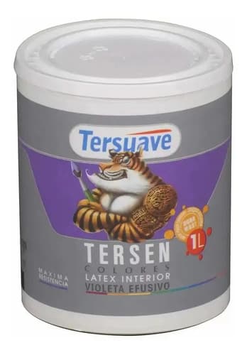 Pintura Látex Tersuave Tersen Colores 1l Interior Color Violeta Efusivo