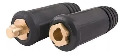 2 Cables De Soldadura Con Conector De Conexión Rápida Macho+panel Hembra De 9 Mm