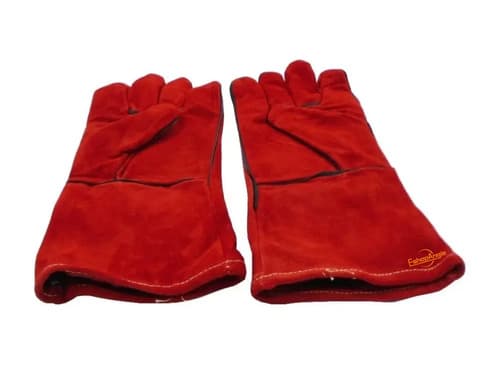 Pares Guantes Para Soldar Descarne Rojo Estandar Rojo Rojo