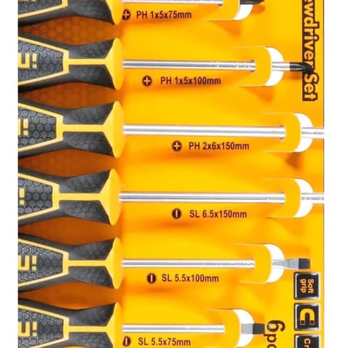 Juego De Destornilladores Philips Ingco De 6 Piezas
