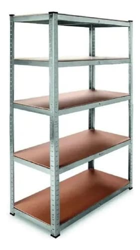 Estanteria Metalica Encastrable 5 Estantes 90x40x180 Cm Color Plateado