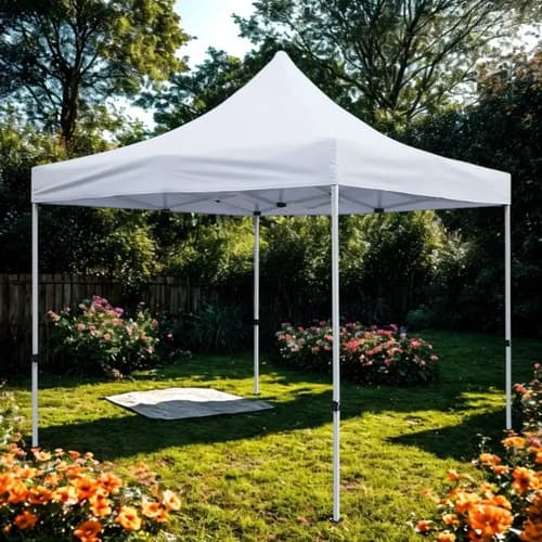 Gazebo Plegable Impermeable 3x3 Metros Estructura Unilux Color Blanco Fácil De Armar