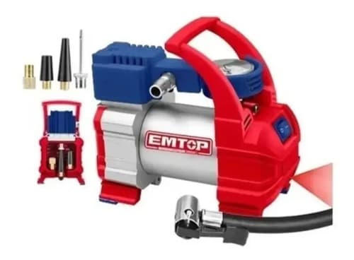 Compresor Simple Aire Mini Batería Portátil 140 Psi Auto