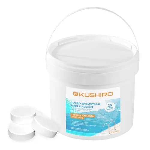 Pastilla Cloro 200grs Triple Acción Pileta Piscina Balde 5kg