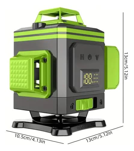 Nivel Láser Verde Modelo De 16 Líneas Con Pantalla Digital