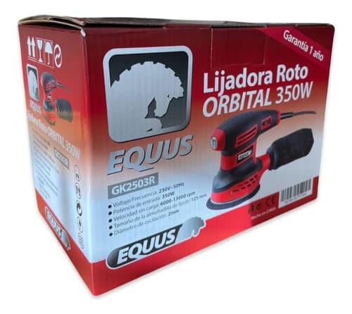 Lijadora Roto Orbital 350w Makute, Velocidad Variable Gris