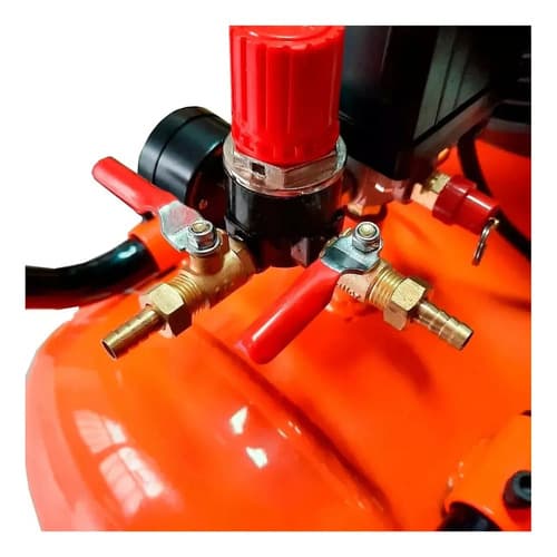 Compresor De Aire Eléctrico Monofásico Lüsqtoff Lc40100 50 Hz Naranja Monofásica