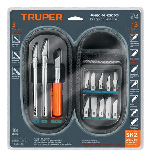 Juego De Exactos Hobby Con Estuche 11 Piezas 17512