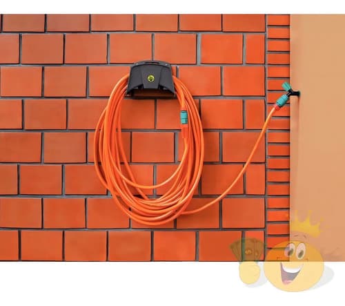 Soporte De Pared Plástico Fijo Para Manguera Tramontina Color Gris