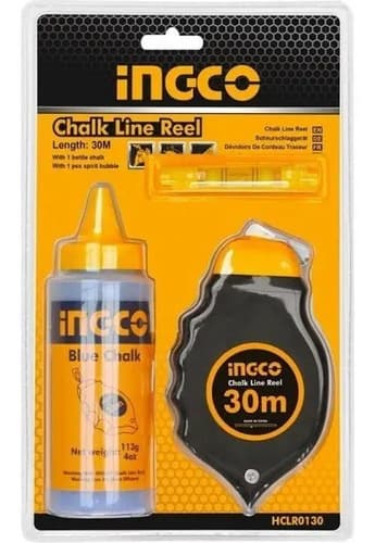 Set Tizador Con Nivel 30m Ingco, Mod Hclr0130