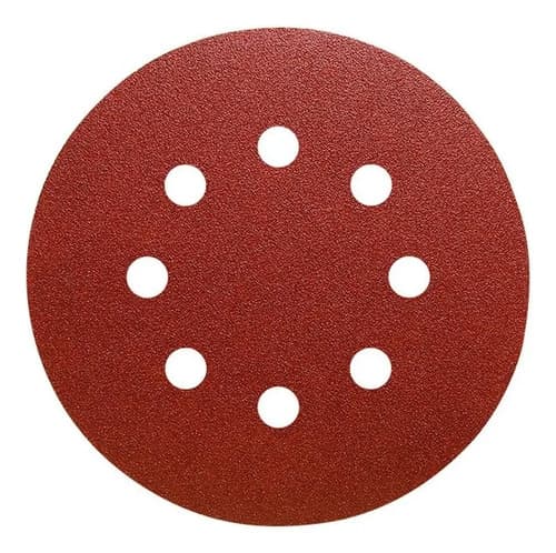 Disco Lija Velcro Makawa 7 Pulgadas 180 Mm Set 5 Unidades Madera Metal