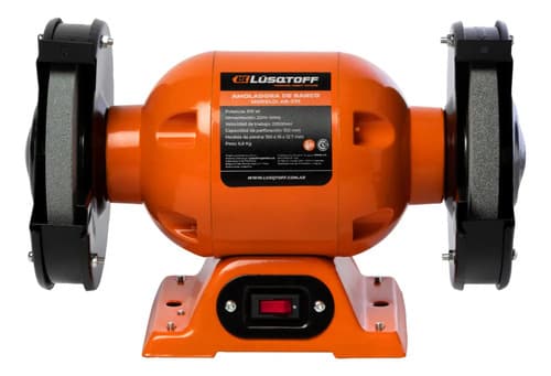 Amoladora De Banco 375 W Lusqtoff Color Naranja Frecuencia 50 Hz