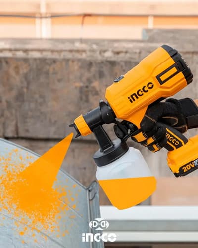 Pistola Pintar P20s A Bateria Ingco Csgli2003 Naranja