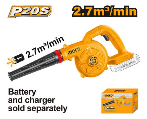 Sopladora A Bateria P20s Ingco Cabli20028 Color Naranja