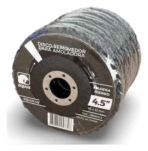 Disco Removedor Para Madera Y Hierro 4,5 Equus Negro