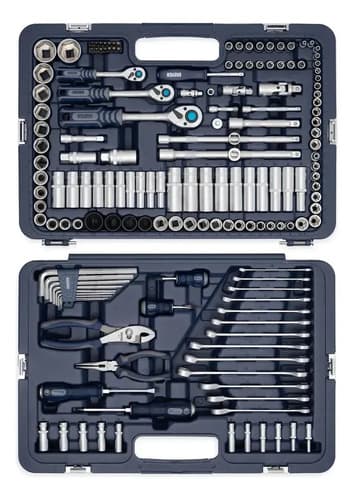 Set Herramientas Llaves Tubo Bremen Mechaniker 160pz 8010 Azul