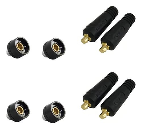 Kit De Conectores De Soldadura Inverter De 9 Mm Para 4 Conectores Macho Y 4 Hembra