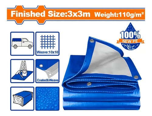Toldo Wadfow Lona 3 X 3 Metros Impermeable Color Azul