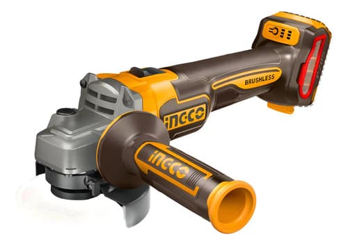 Kit Ingco Atornillador Percutor + Amoladora 20v + Accesorios Color Amarillo Frecuencia 50 60hz