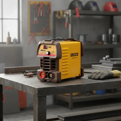 Soldadora Inverter Mma 160amp Igbt Ingco - La Amarillo Naranja Claro